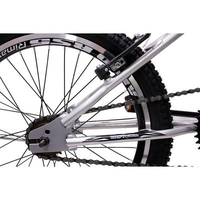 Bicicleta Aro 20 Bike Bmx Cross Freestyle Infantil Saidx Prata