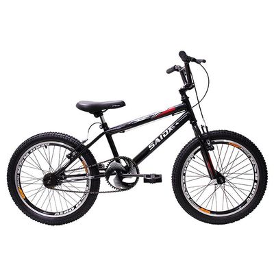 Bicicleta Aro 20 Bike Bmx Cross Freestyle Infantil Saidx Preto
