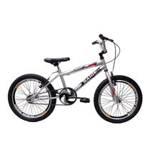 Bicicleta Aro 20 Bike Bmx Cross Freestyle Infantil Saidx Prata
