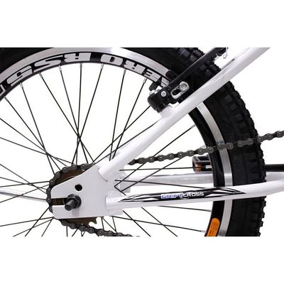 Bicicleta Aro 20 Bike Bmx Cross Freestyle Infantil Saidx Branca