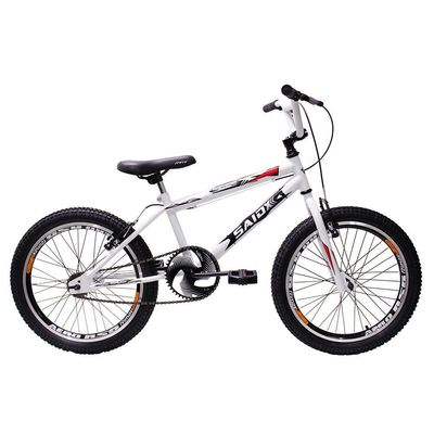 Bicicleta Aro 20 Bike Bmx Cross Freestyle Infantil Saidx Branca