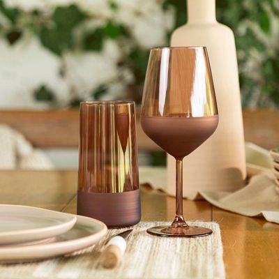Taça Copa E Cia Duo 490ml Em Vidro âmbar