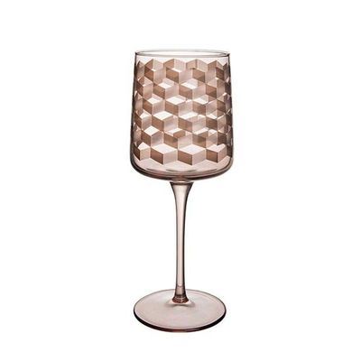 Taça Copa E Cia Geo 320ml Em Vidro âmbar