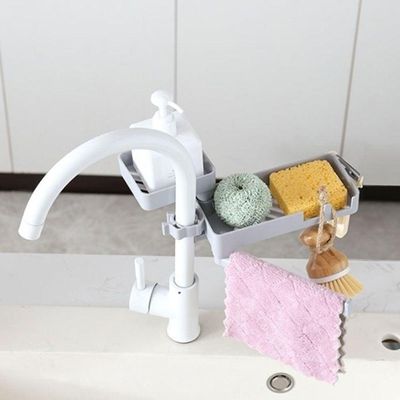 Suporte Para Organização De Louças Com Varal Embutido E Design Dobrável Para Cozinha