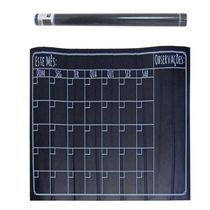 Lousa Calendario Adesivo Quadro Planner Mensal Semanal Organizador Atividades Tarefas Escreve Apaga