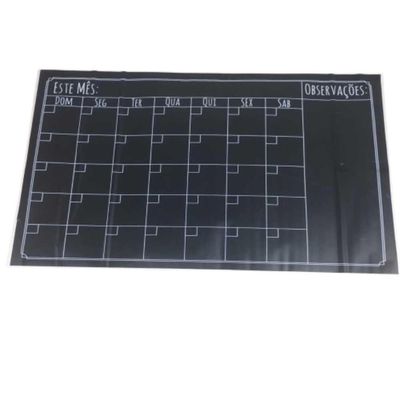 Lousa Calendario Adesivo Quadro Planner Mensal Semanal Organizador Atividades Tarefas Escreve Apaga