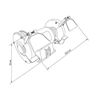 Moto Esmeril Tramontina 6" Profissional 368 W Master Bivolt