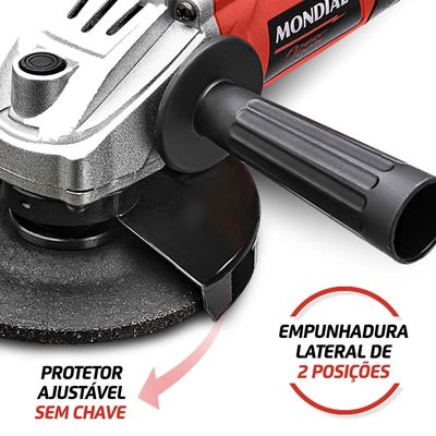 Esmerilhadeira Angular Mondial FES-02 4-1/2" - 850W 127V UNICA