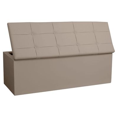 Kit Cabeceira E Calçadeira Baú Queen 1,60m Roma Corano - Pallazio Cor Cinza
