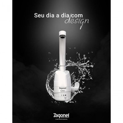 Torneira Elétrica Luna 4t 5500w Zagonel Branca