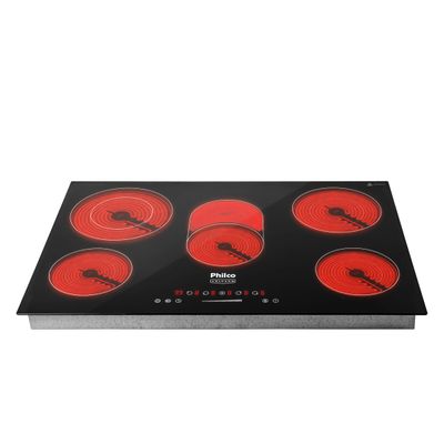Cooktop Elétrico Philco 5 Queimadores 8400W Volcano PCT55VC 220V 220V