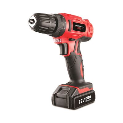 Parafusadeira e Furadeira Mondial Power Tools FPF-06M a Bateria com Maleta - Bivolt UNICA