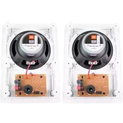 Arandela 6" Jbl 6w21rt 25w Rms Retangular Branca - Par / 2