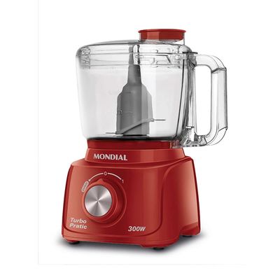 Mini Processador Mondial Turbo Pratic MP-16-R Vermelho - 220V UNICA