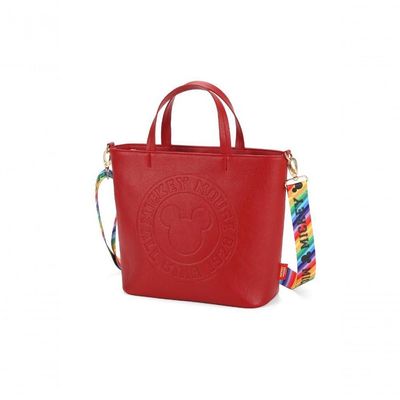 Bolsa Shopper Mickey Stamp Vermelho - Unico Vermelho