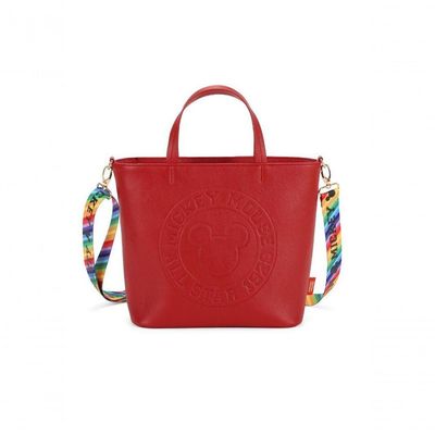 Bolsa Shopper Mickey Stamp Vermelho - Unico Vermelho