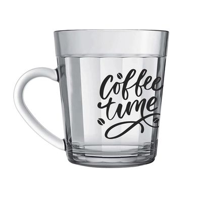 Caneca Nadir Americano em Vidro Decorado 270ml - Item Sortido UNICA