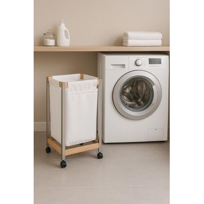 Cesto Roupas Sujas Retangular Banheiro e Lavanderia Essence