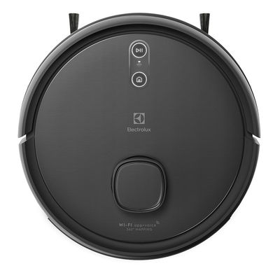 Robô Aspirador Electrolux 4 em 1 Wi-Fi Experience até 1h40 Mapeamento Preto (ERB60) Bivolt