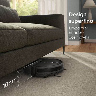 Robô Aspirador Electrolux 4 em 1 Wi-Fi Experience até 1h40 Mapeamento Preto (ERB60) Bivolt