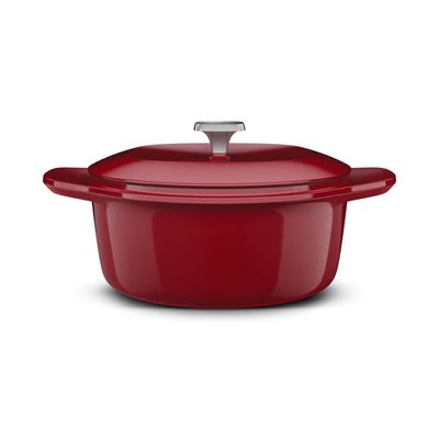 Jogo de Panelas Electrolux de Ferro Fundido Esmaltado Vermelha Expert com 2 Peças