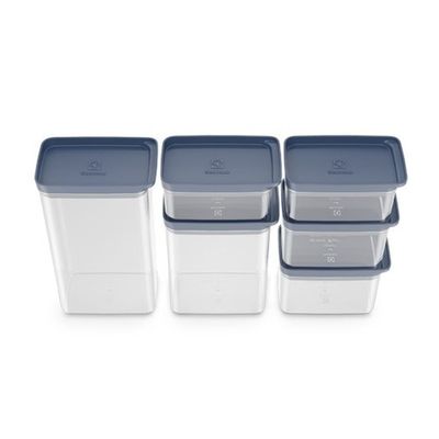 Kit Potes Herméticos Organizadores Electrolux Experience 6 Un Empilhável Modular Não se aplica