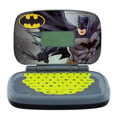 Laptop Infantil Educativo Candide Batman Bilíngue + Moto à Fricção Batman Power Bike