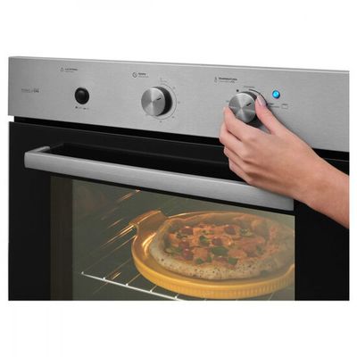 Forno a Gás de Embutir 78 Litros Fischer Infinity com Grill, Inox 36450 Preto / 220V