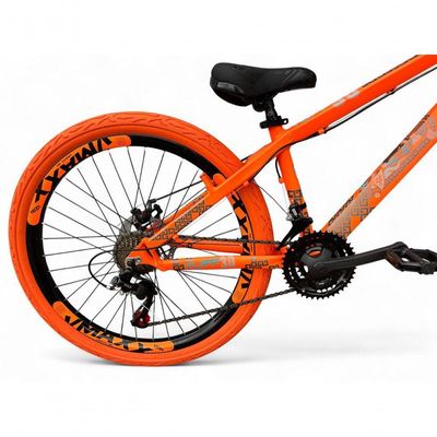 Bicicleta Aro 26 VikingX Tuff X30 21v Freio a Disco Laranja