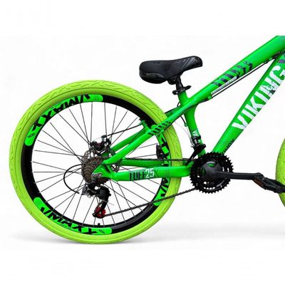 Bicicleta Aro 26 VikingX Tuff X25 21v Freio a Disco Verde