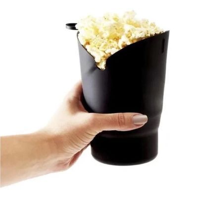 Pipoqueira Microondas Panela Multiuso Silicone Macarrao Arroz Balde Sem Oleo Retratil Premium