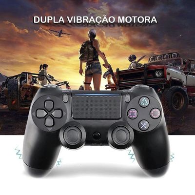 Controle Compatível Com Ps4 Slim Playstation Sem Fio Joystick Double Motor