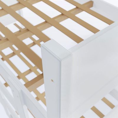 Beliche Resistente Fortaleza Em Mdf Vira 2 Camas Solteiro Branco