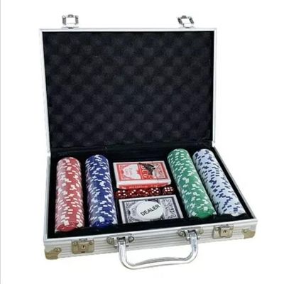 Maleta De Poker Profissional Com 200 Fichas Alumínio Luxo Completo Com Baralhos E Dados