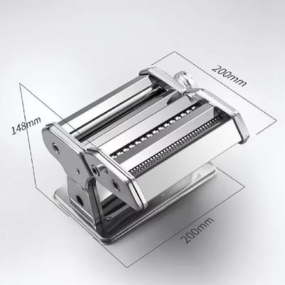 Máquina De Macarrão Manual Em Inox Com Cilindro Ajustável 3 Tipos De Massas Lasanha E Talharim