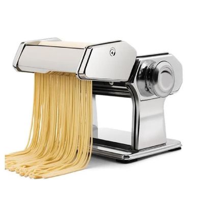 Máquina De Macarrão Manual Em Inox Com Cilindro Ajustável 3 Tipos De Massas Lasanha E Talharim