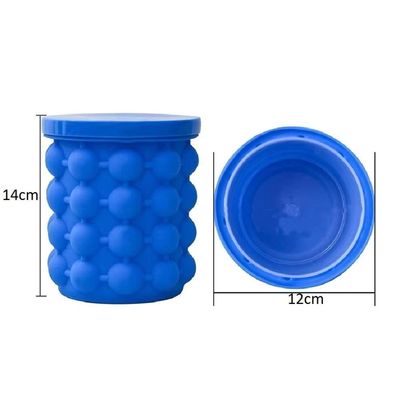 Forma De Gelo Silicone Gigante 120 Cubos 4 Em 1 Multiuso Ice Magic - Azul