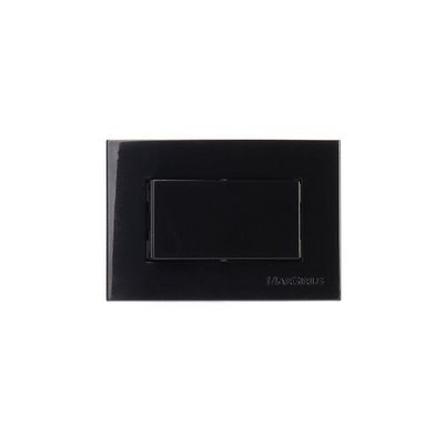 Placa Para Móveis 65x45 Com Interruptor Simples Margirius Sleek 10a Preto Ebony