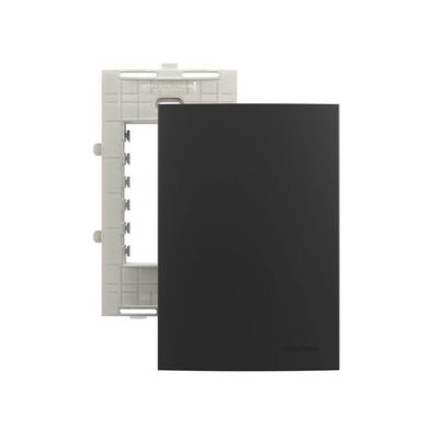 Placa Cega Com Suporte Margirius Sleek Colors 4x2 Grafite