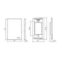 Luz De Emergência Margirius Clean-sleek 5 Leds Premium Com Placa 4x2 Branca