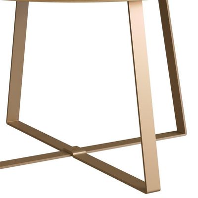 Mesa De Centro Para Sala De Estar 27941 Hanover Dourado Artesano
