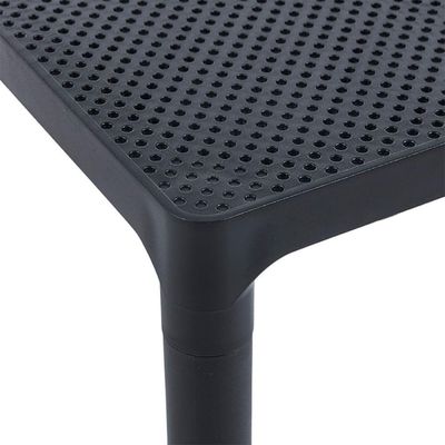Mesa Apoio Quadrada Drops Rivatti 45,5cm Pp Preto C-uv