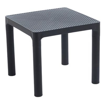 Mesa Apoio Quadrada Drops Rivatti 45,5cm Pp Preto C-uv