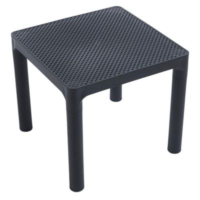 Mesa Apoio Quadrada Drops Rivatti 45,5cm Pp Preto C-uv