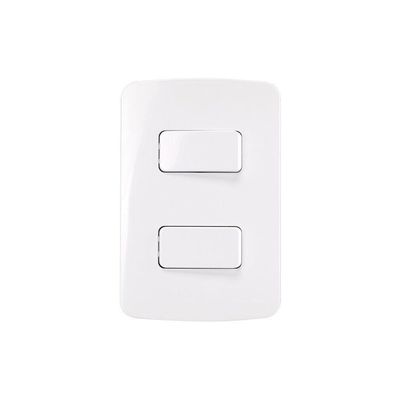 Interruptor Paralelo Duplo Margirius B3 10a Com Placa 4x2 Branco