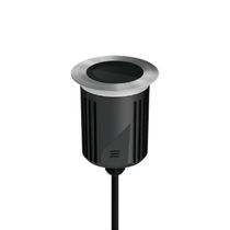 Embutido De Solo Led Stella S.ground 11,5w Com Caixa De Instalação Bivolt Inox 3000k Luz Amarela