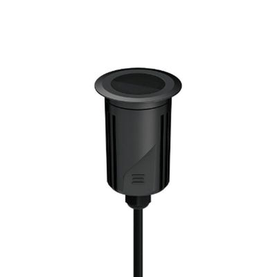 Embutido De Solo Led Stella S.ground 6,5w Com Caixa De Instalação Bivolt Preto 3000k Luz Amarela