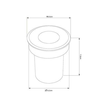 Embutido De Solo Led Nordecor Senf 6847 5w 24° Alto Irc 90 Bivolt Inox 2700k Luz Amarela