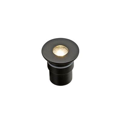 Embutido De Solo Led Nordecor Sisa 6394 2w 12v Preto 3000k Luz Amarela 3000k