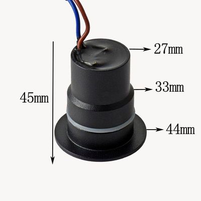 Embutido De Solo Led Nordecor Sisa 6394 2w 12v Preto 3000k Luz Amarela 3000k